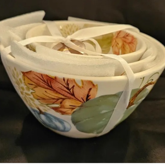 GRACE TEAWARE Potter’s Studio CERAMICS BOTANICAL PUMPKIN BOWLS - Picture 1 of 3